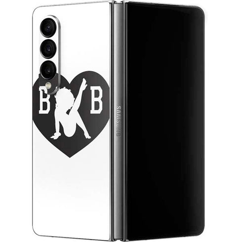 Betty Boop BW Galaxy Z Fold4 5G Skin